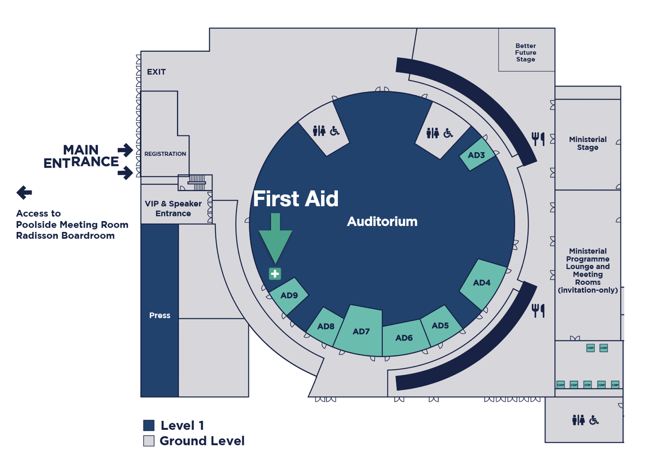 First Aid Station location